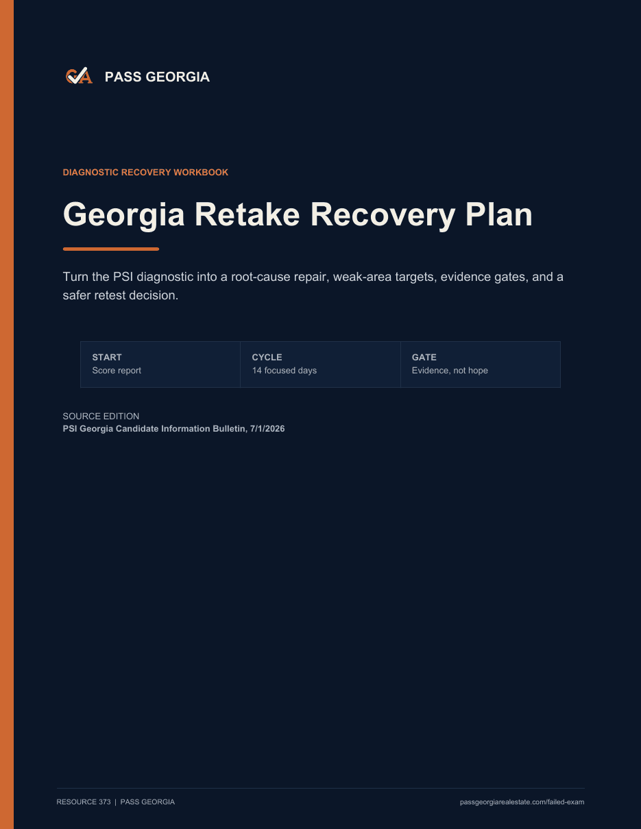 Cover preview of Georgia Retake Recovery Plan
